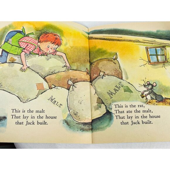 The House That Jack Built Tell-A-Tale Book 1961 Paperback Book Merrigold Press - Picture 6 of 7